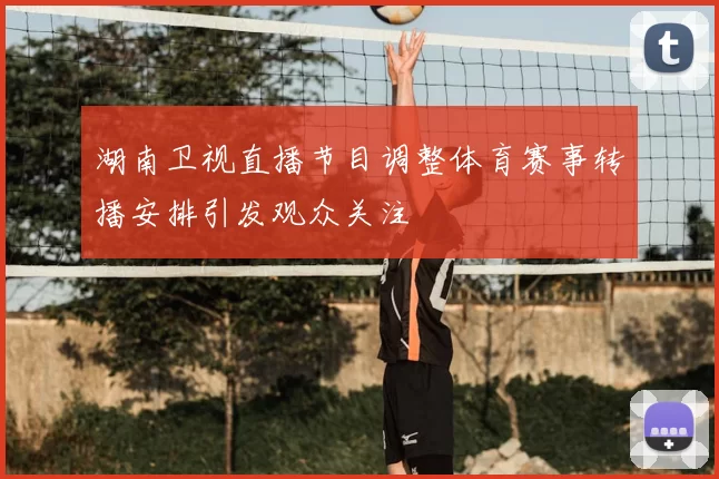湖南卫视直播节目调整体育赛事转播安排引发观众关注